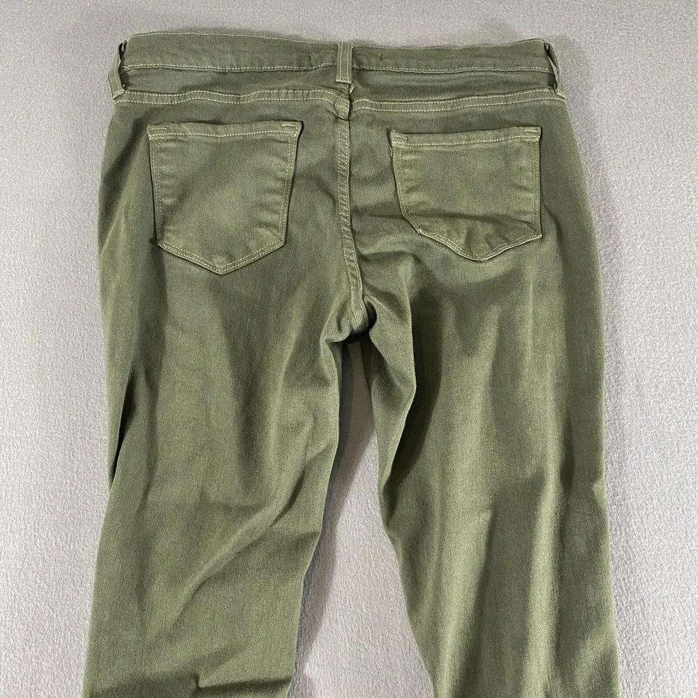 KanCan Skinny Jeans Womens Size‎ 11/29 Olive Green Distressed Ripped Knee